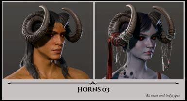 nexus mods bg3 horns